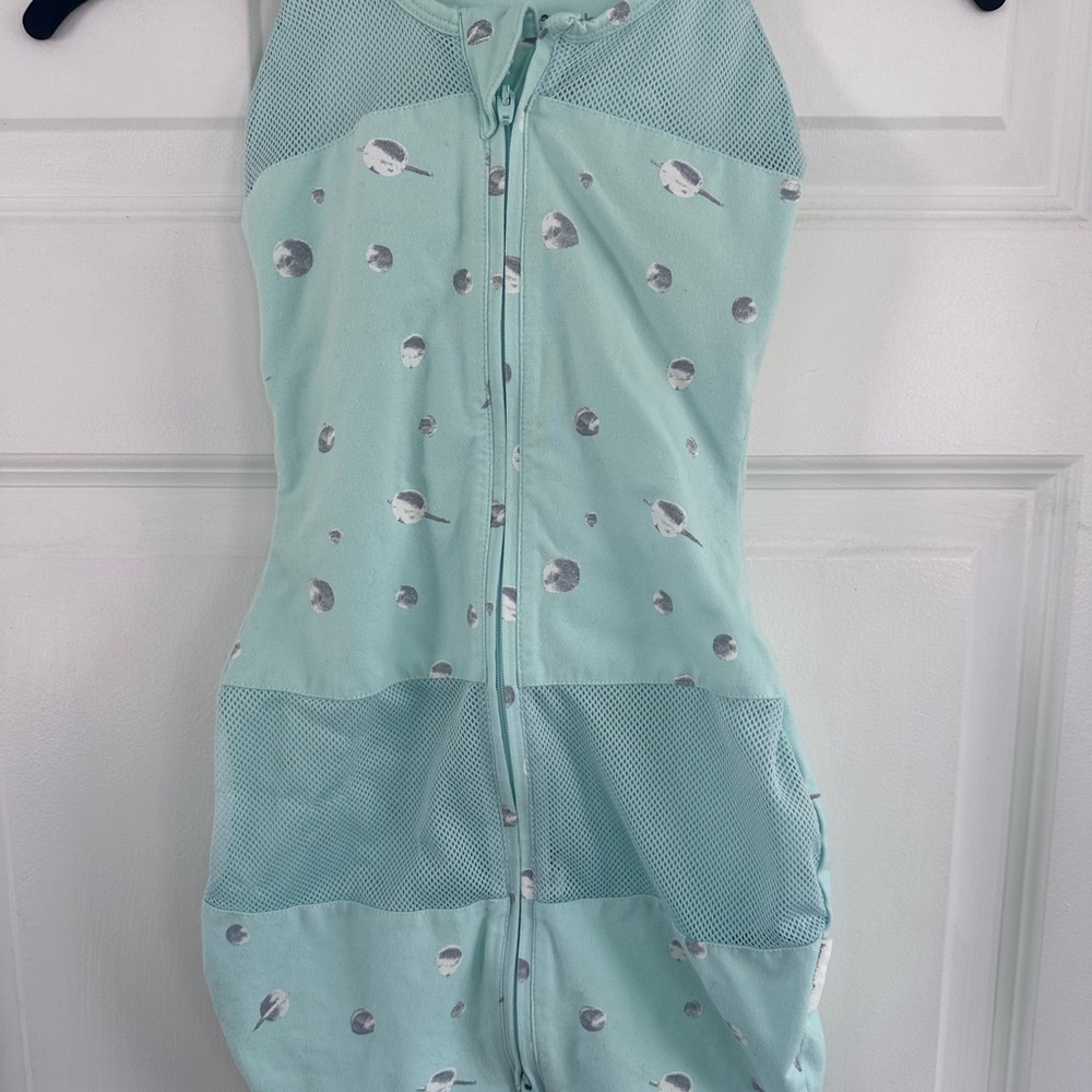 Mint Green Space Print baby Sleep Sack